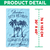 Custom Name Tropical Palm Tree Beach Towel – Personalized Birthday Gift, Summer Vacation Towel LM32 899669