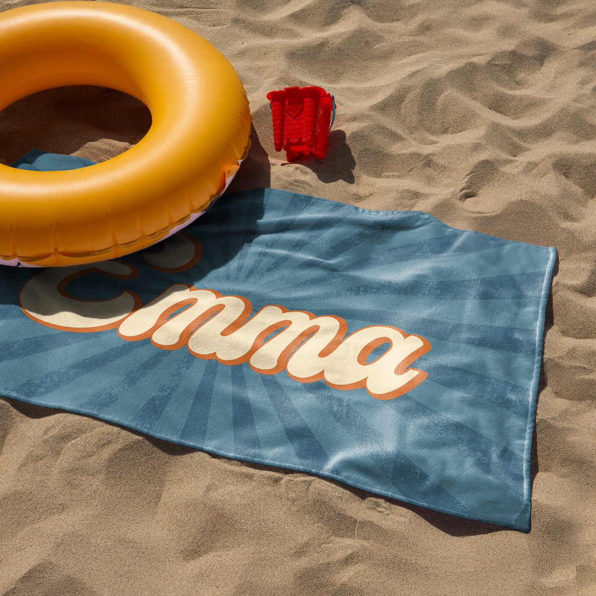 Personalized Name Party Summer Retro Style Beach Towels LM32 893445