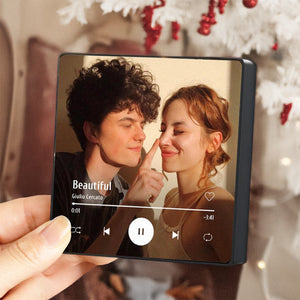 Custom Couple Photo Fridge Magnet - Personalized Spotify Plaque Song, Keepsake Gift, Valentine Gift for Lover LM32 897487