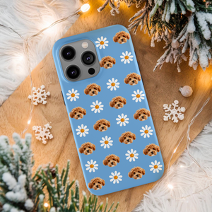 Custom Pet Face Photo With Icon Phone Case Gift For Dog And Cat Lover LM32 895331