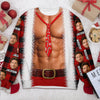 Custom Face And Name Muscle Chest Ugly Christmas Sweater For Guys TH10 170733