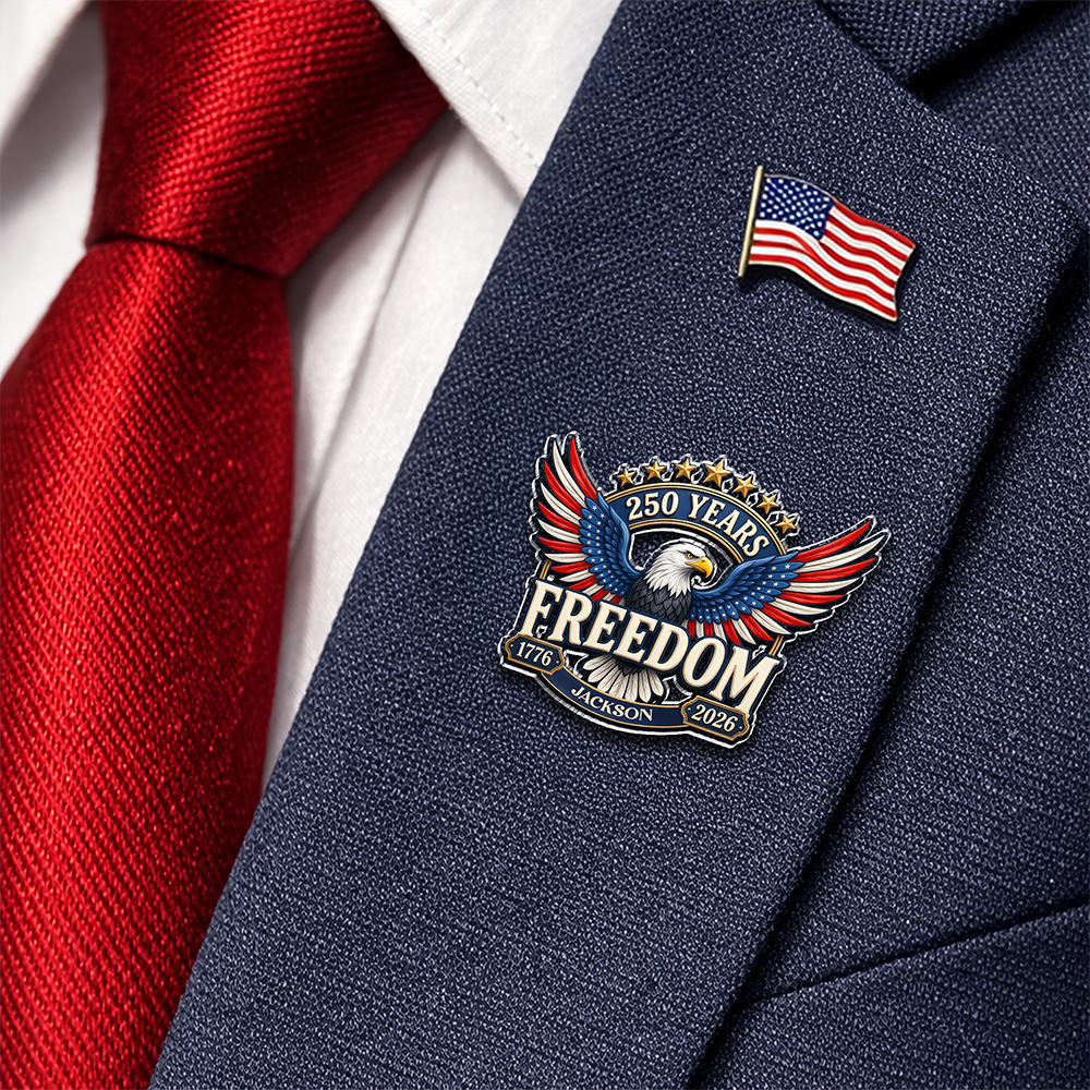 Personalized America 250 Years of Freedom 1776–2026 Acrylic Pin HA75 920950