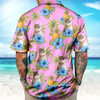 Custom Cat Photo Tropical Pattern Hawaii Shirt Gift For Cat Lovers HO82 893742