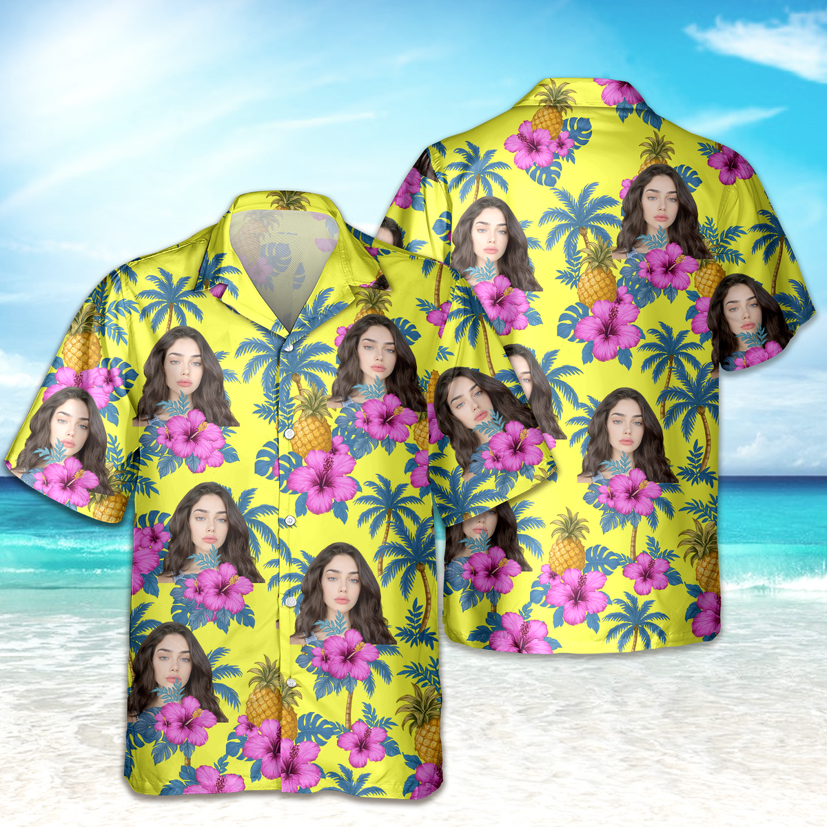 Custom Human Photo Tropical Vibe Family Hawaii Shirt HO82 893746