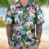 Custom Photo Funny Dog Family Tropical Hawaii Shirt HA75 892286
