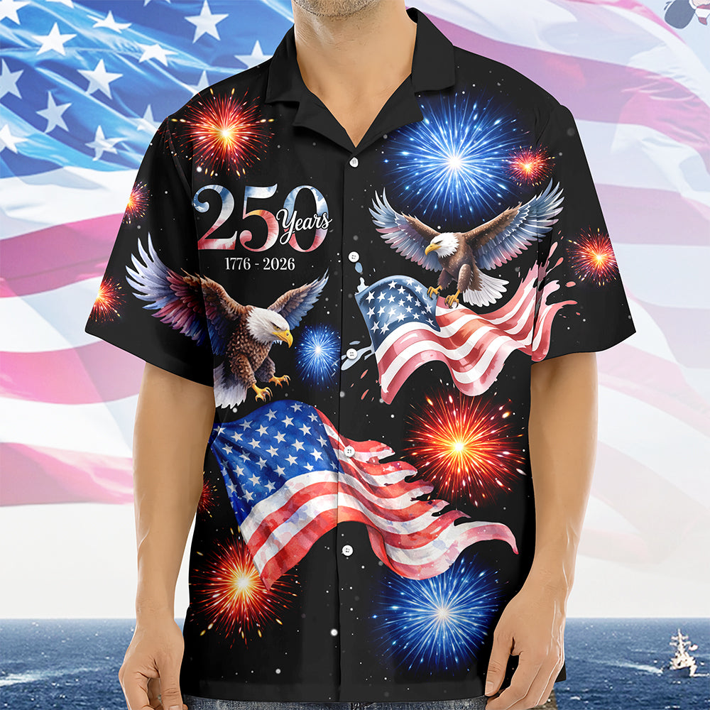 250 Years 1776 - 2026 Patriotic Eagle Hawaii Shirt HA75 920158