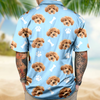 Custom Photo Face Dog With Bone Hawaii Shirt TH10 892761