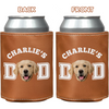 Custom Photo Dog Cat Dad Leather Can Cooler Holder Gift For Dog Cat Dad HO82 894096