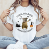 Custom Photo Because People Are Creepy Halloween Ghost Dog Shirt HA75 897630