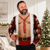 Custom Face And Name Muscle Chest Ugly Christmas Sweater For Guys TH10 170733