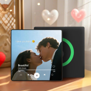 Custom Couple Photo Fridge Magnet - Personalized Spotify Plaque Song, Keepsake Gift, Valentine Gift for Lover LM32 897487