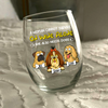 A Woman Cannot Survive On Wine Alone She Also Needs Dogs - Personalized Wine Glass CH07 895670
