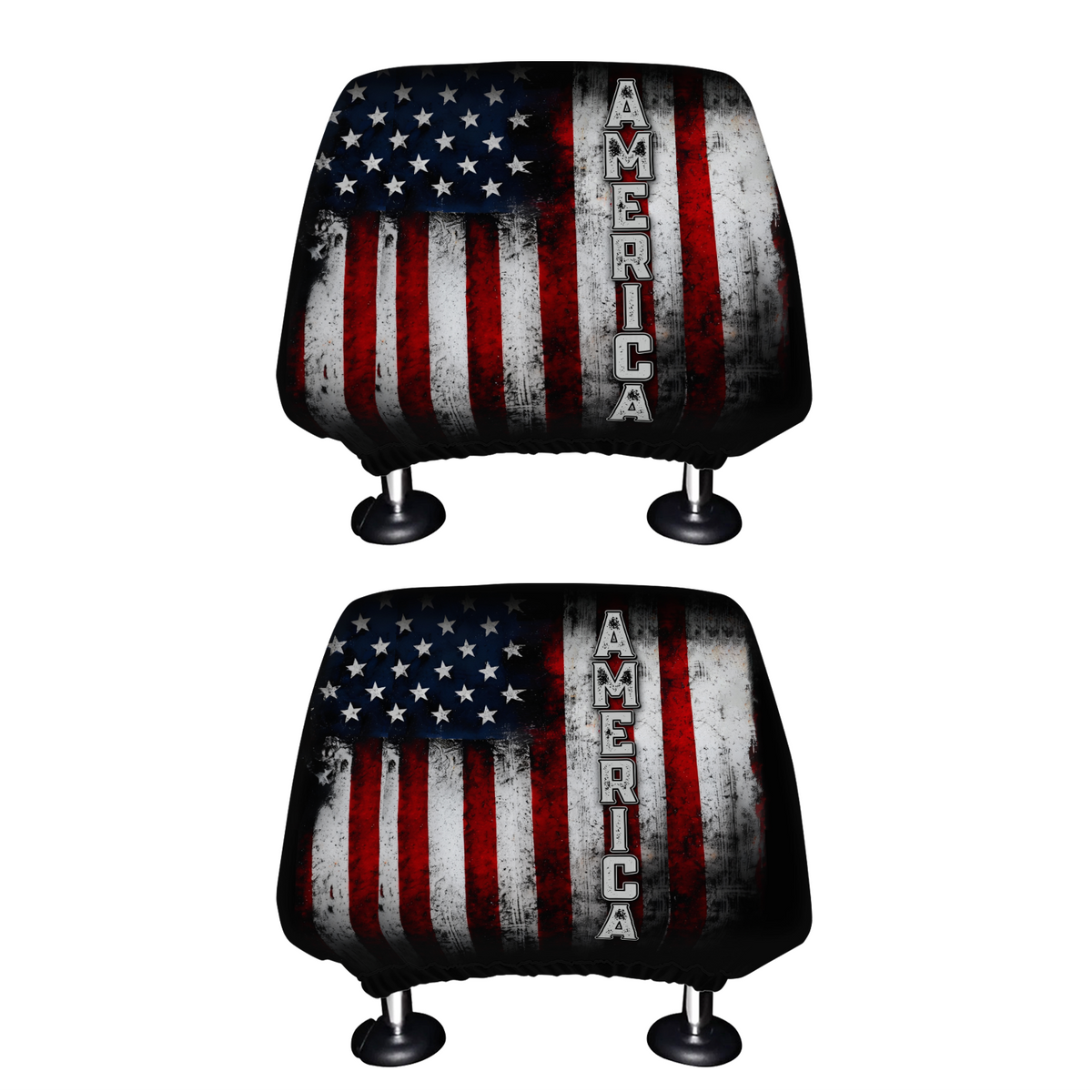 Personalized American Flag Freedom Independence Car Headrest Covers LM32 899549