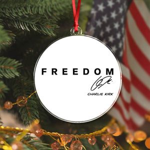 Freedom Charlie Kirk Christmas Acrylic Ornament TH10 64591