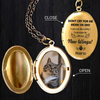 Custom Dog Cat Memorial Photo Personalized Don't Cry For Me Mom Locket Necklace CH07 895602