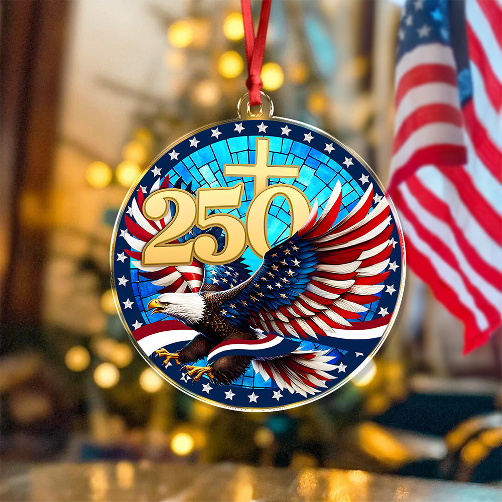250 Years Of America Acrylic Ornament American Independence Day Gift HA75 897116