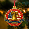 USA 250th Anniversary Liberty Bell Semiquincentennial Acrylic Ornament HO82 900370