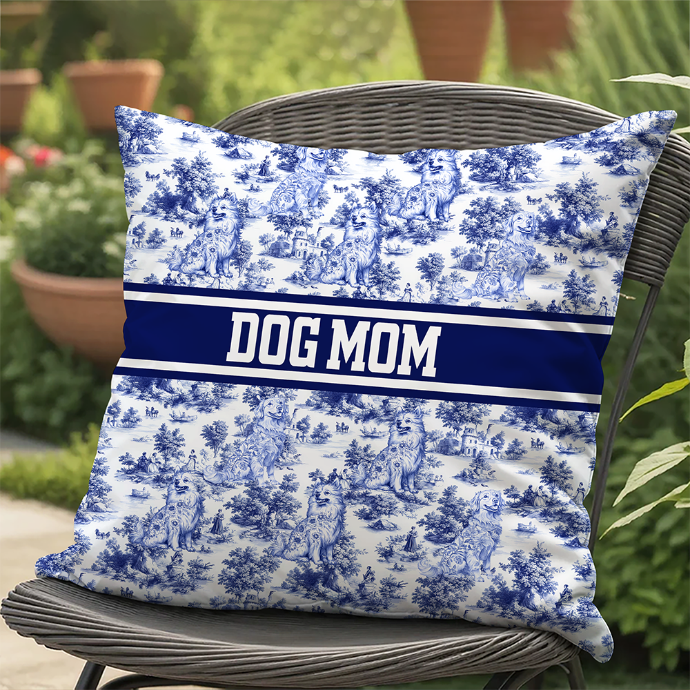 Personalized Dog Toile De Jouy Pillow Gift For Dog Lovers HO82 894198