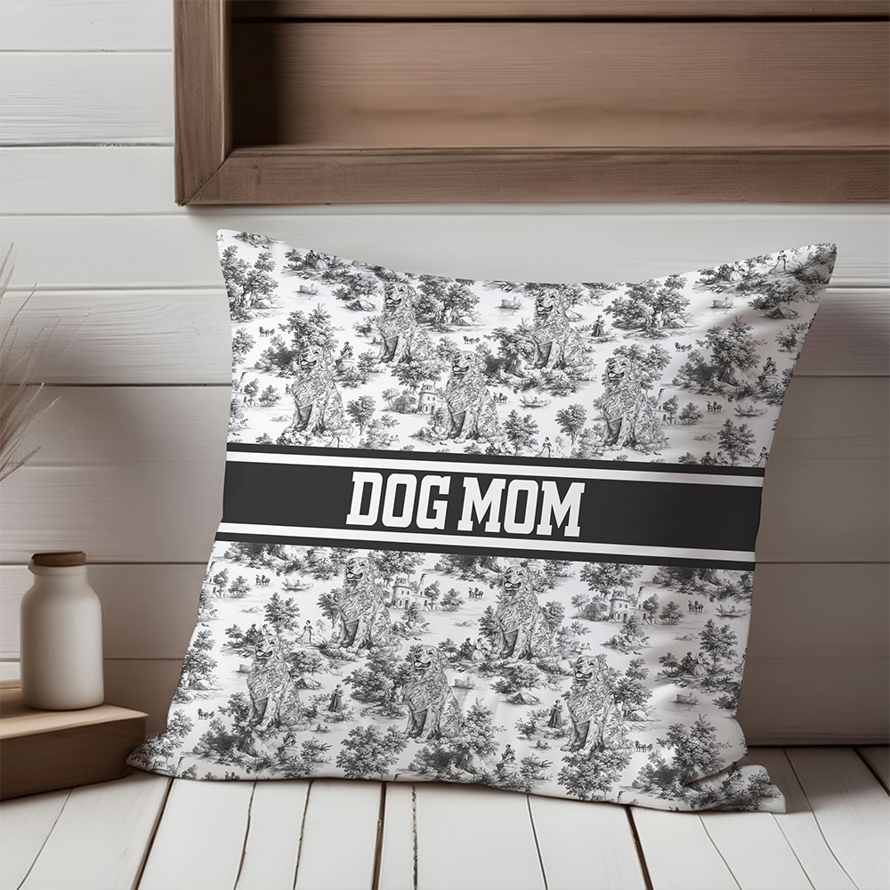 Personalized Dog Toile De Jouy Pillow Gift For Dog Lovers HO82 894198