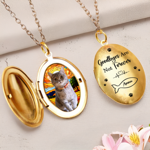 Custom Dog Cat Photo No Longer By My Side But Forever In My Heart Memorial Locket Necklace HO82 893672