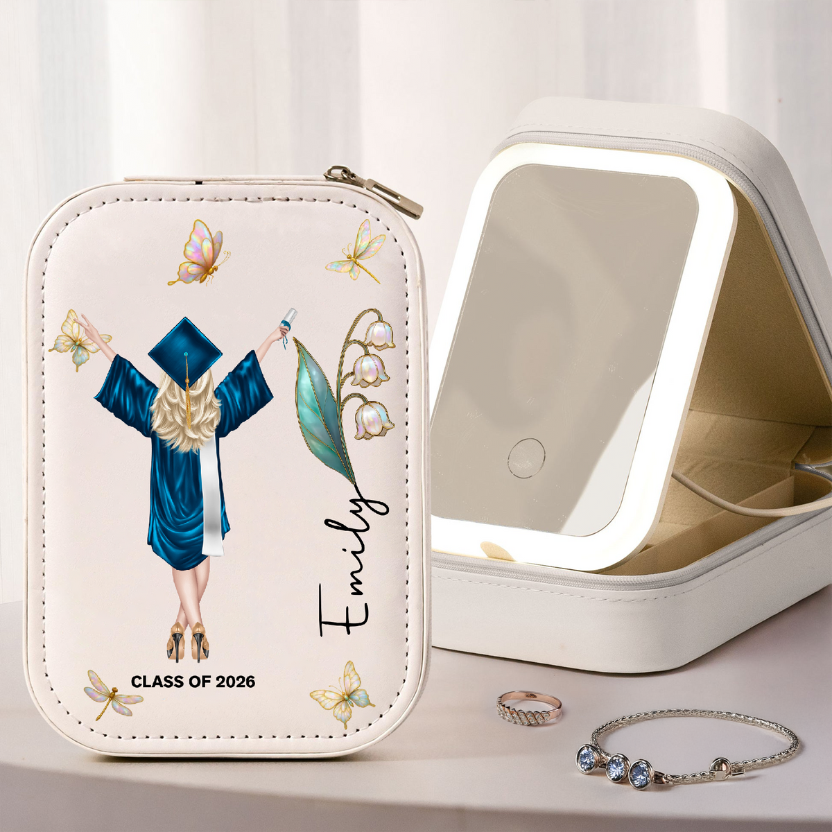 Congrats To Your Graduation Makeup Box With LED Graduation Gift TH10 896603