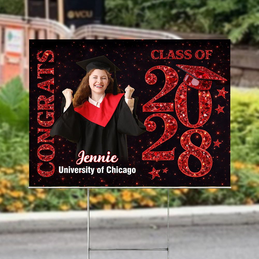 Personalized Congrats Graduate Class Of 2026 Yard Sign HO82 901344