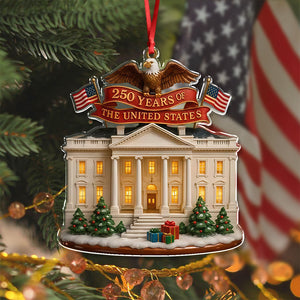 USA 250th Anniversary Acrylic Ornament Patriotic American Bicentennial Decor for Christmas CH07 899236