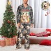 Custom Vintage Bootleg Pet Pajama Set – Personalized Pet Photo Dog Pajamas, Custom Dog Portrait Sleepwear, 90s Retro Lounge Set LM32 897369