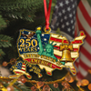 250 Years Of American Flag Liberty Eagle Acrylic Ornament Decor Gift HO82 900366
