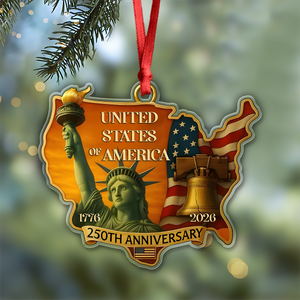 1776 - 2026 United States 250th Anniversary Acrylic Ornament CH07 899610