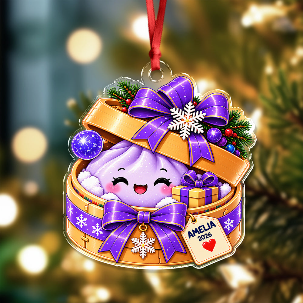 Personalized Kawaii Dumpling Acrylic Ornament For Christmas Tree Decoration LM32 670081