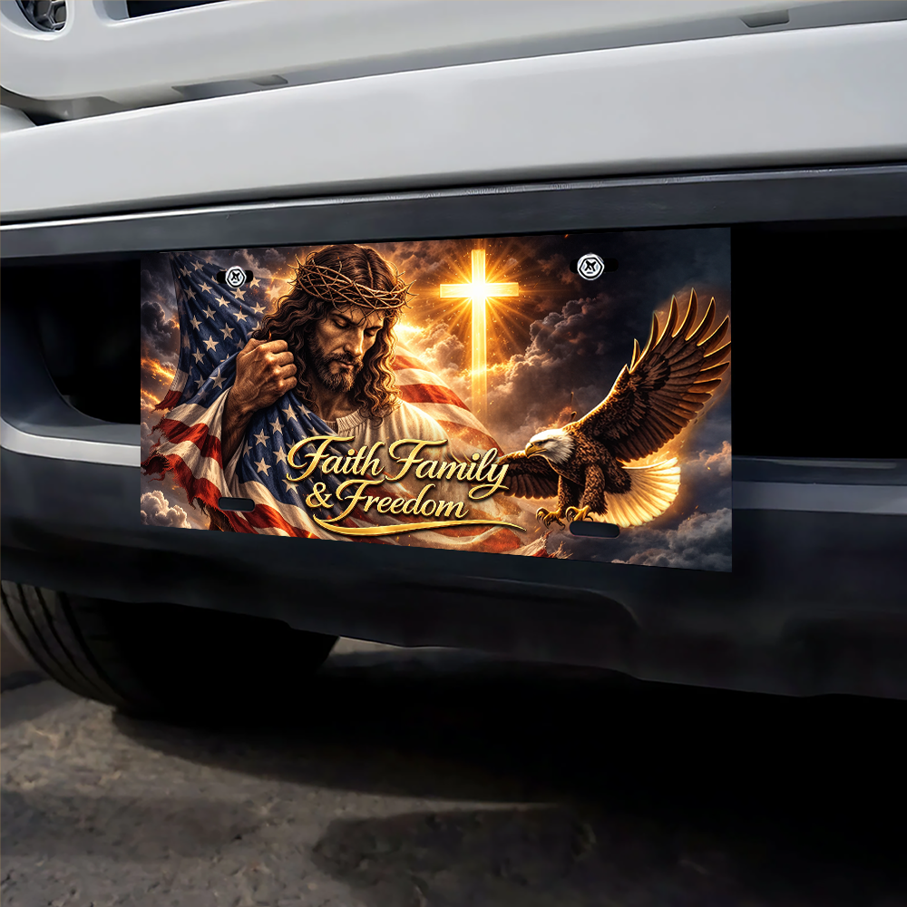 Personalized God Bless America License Plate HA75 921196