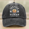 Custom Dog Photo Service Human Washed Denim Baseball Cap Gift LM32 893515