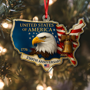 United States 250th Anniversary Acrylic Ornament HA75 897806