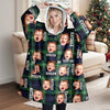 Custom Photo Family Hoodie Blanket For Family Gift HA75 898386