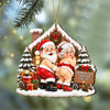 Personalized Growing Old Together Funny Santa Couple Wood Ornament Husband Wife Xmas Gift HA75 919390
