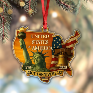 1776 - 2026 United States 250th Anniversary Acrylic Ornament CH07 899610