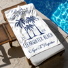 Custom Name Tropical Palm Tree Beach Towel – Personalized Birthday Gift, Summer Vacation Towel LM32 899669