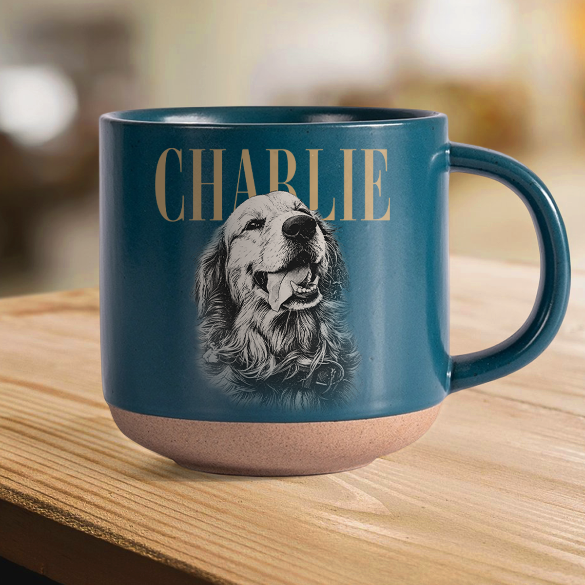 Custom Pet Face Shirt Vintage Style Pottery Mug For Dog Lovers HO82 903204