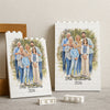 Personalized Photo Family Watercolor Building Brick Blocks Christmas Gifts HA75 919048