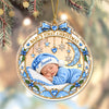 Custom Name Baby First Christmas Acrylic Ornament, Special Keepsake for New Parents CH07 180538