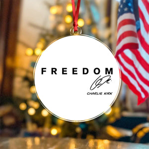 Freedom Charlie Kirk Christmas Acrylic Ornament TH10 64591