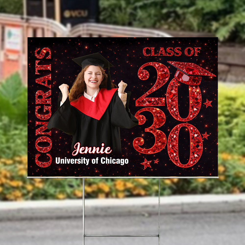 Personalized Congrats Graduate Class Of 2026 Yard Sign HO82 901344