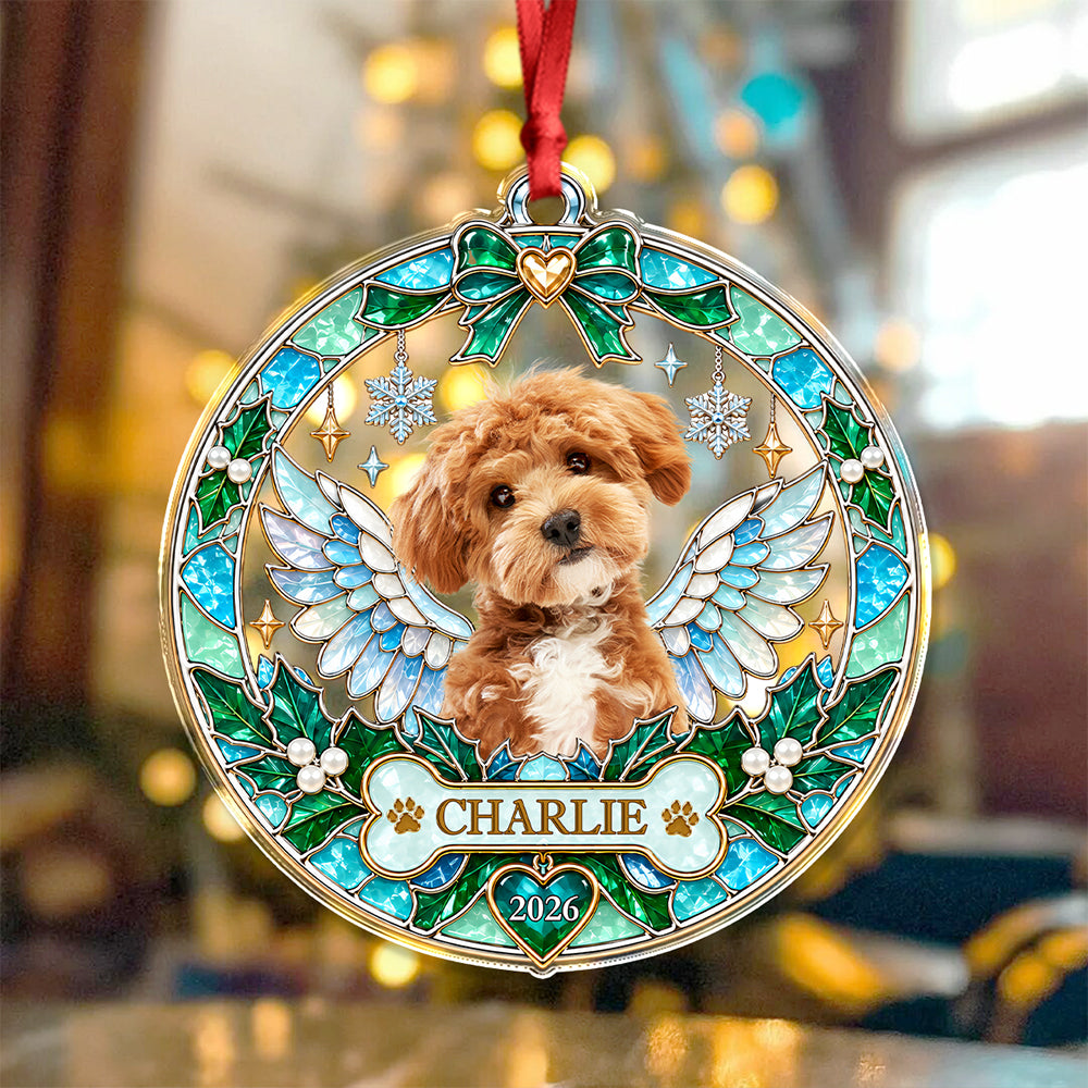 Custom Photo Dog Memorial Acrylic Ornament Gift For Dog Lovers HA75 919178