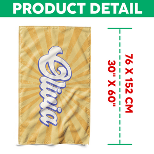 Personalized Name Party Summer Retro Style Beach Towels LM32 893445