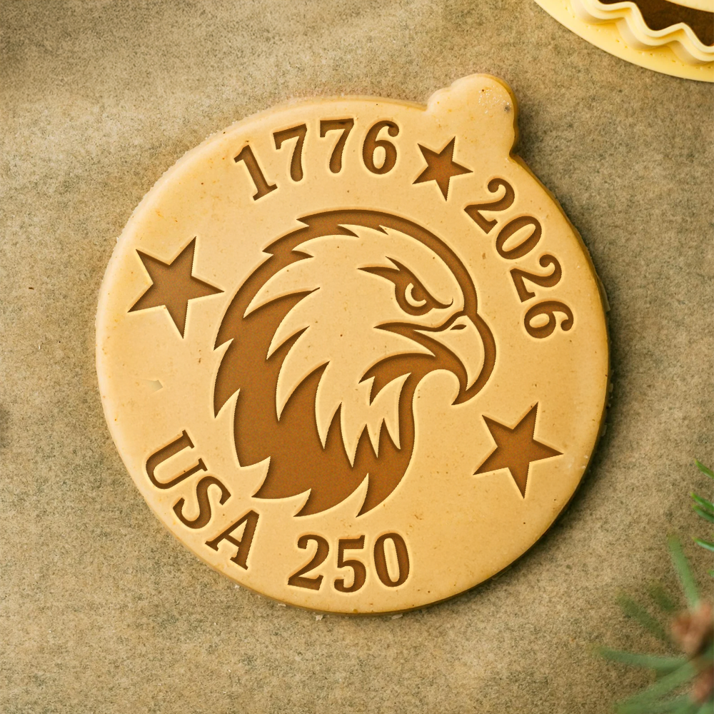 250 Years Of America Anniversary 1776 - 2026 Eagle Cookie Stamp CH07 910630