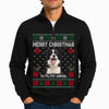 Custom Photo Merry Christmas Ya Filthy Animal Printed Quarter Zip Sweater TH10 170843