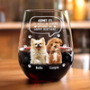Custom Photo Life Would Be Boring Without Me Dog Cat Wine Glass HA75 892028