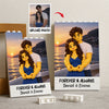 Custom Lego Couple Photo Merry Christmas Building Brick Block CH07 180730