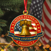 USA 250th Anniversary Liberty Bell Semiquincentennial Acrylic Ornament HO82 900370